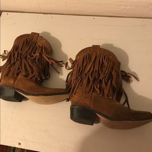 Little girls cowgirl boots with fringe